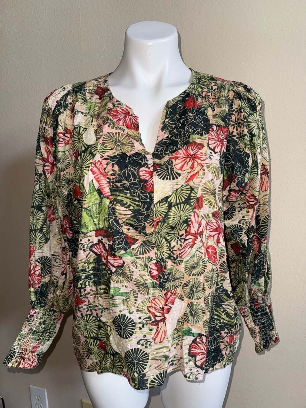 Chufy My Aussie Days Long Sleeve Floral Blouse
